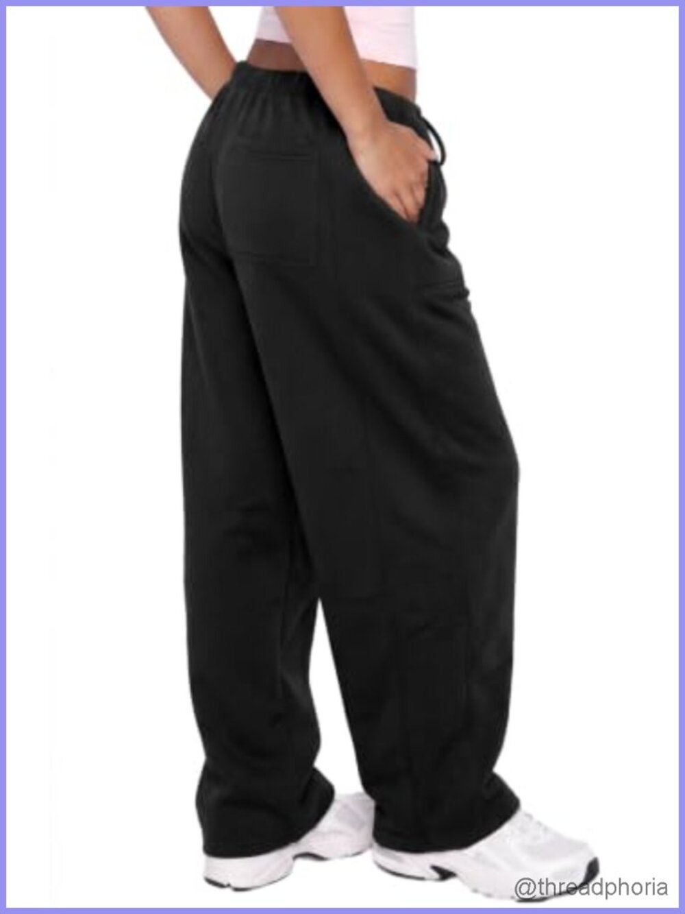 Barrel Sweatpants for Women High-Waisted Baggy Wide Leg Joggers Cotton